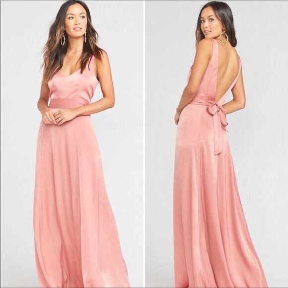 Show Me Your Mumu Jenn Maxi Dress Gown Blush Mauve - Picture 2 of 11